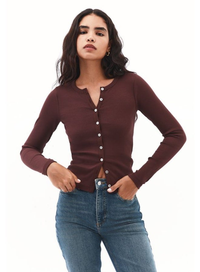 OXXO Crew Neck Button-Down T-Shirt - Image 4